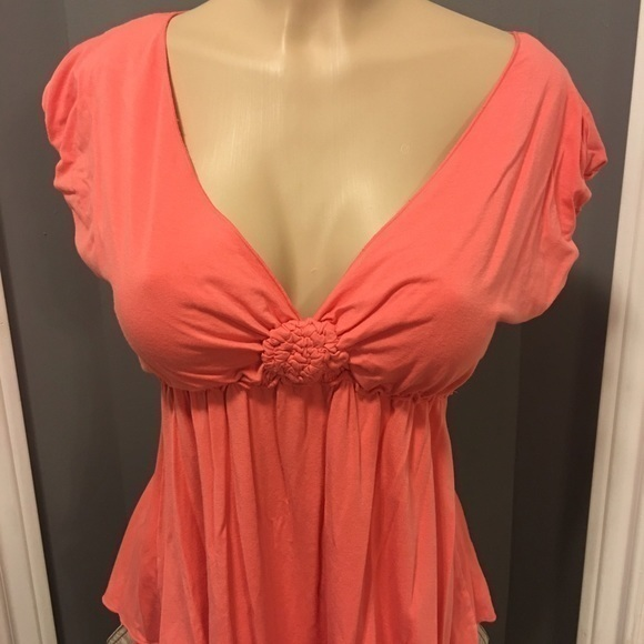 Max Studio Top Coral Sz Medium‎ Excellent condition - Picture 1 of 3
